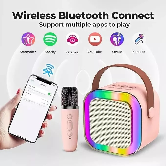 Parlante Y Micrófono Karaoke K12